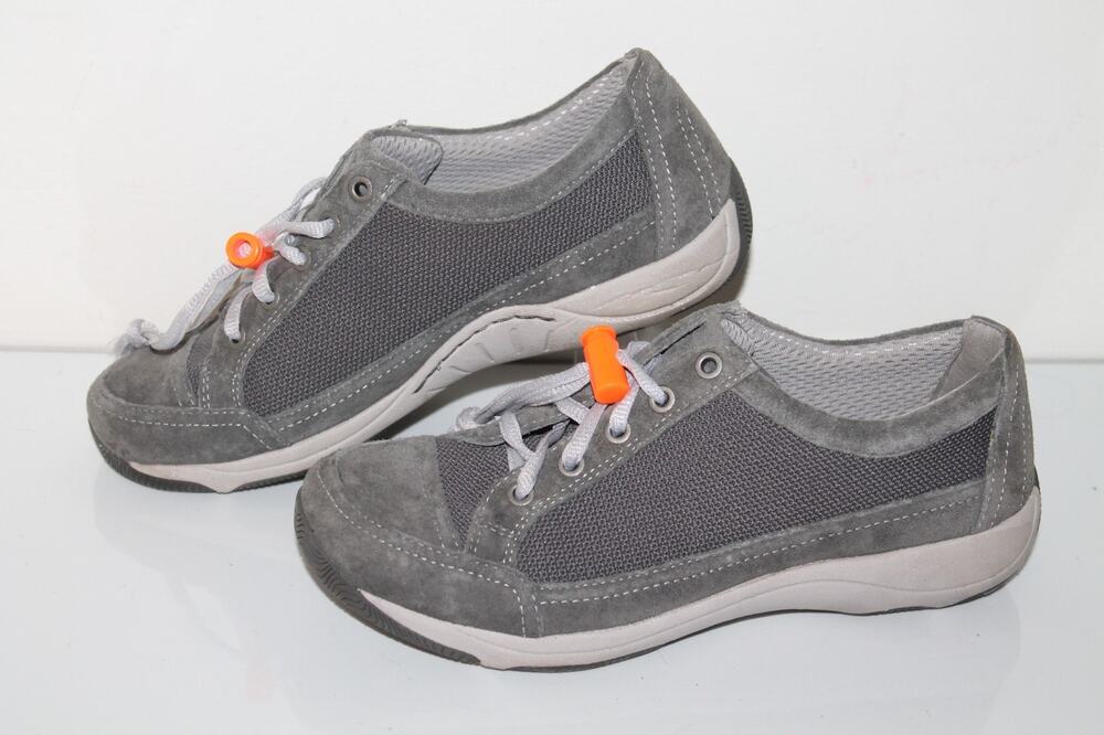 Dansko Harmony Casual Sneaker Shoes, 4511941094, Gray, Suede, Women's 6, EU 36